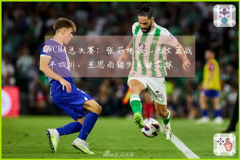 WCBA总决赛：张茹绝杀山西女篮战平四川，王思雨错失关键罚球